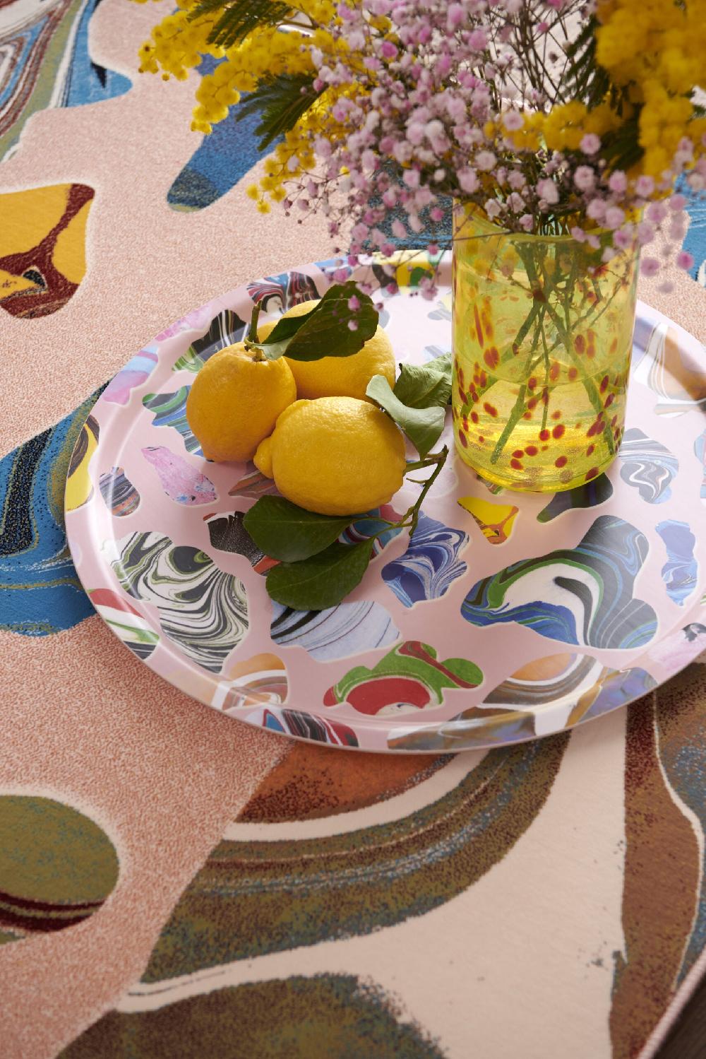 Schoenstaub Rug Marble Cosmo Rose