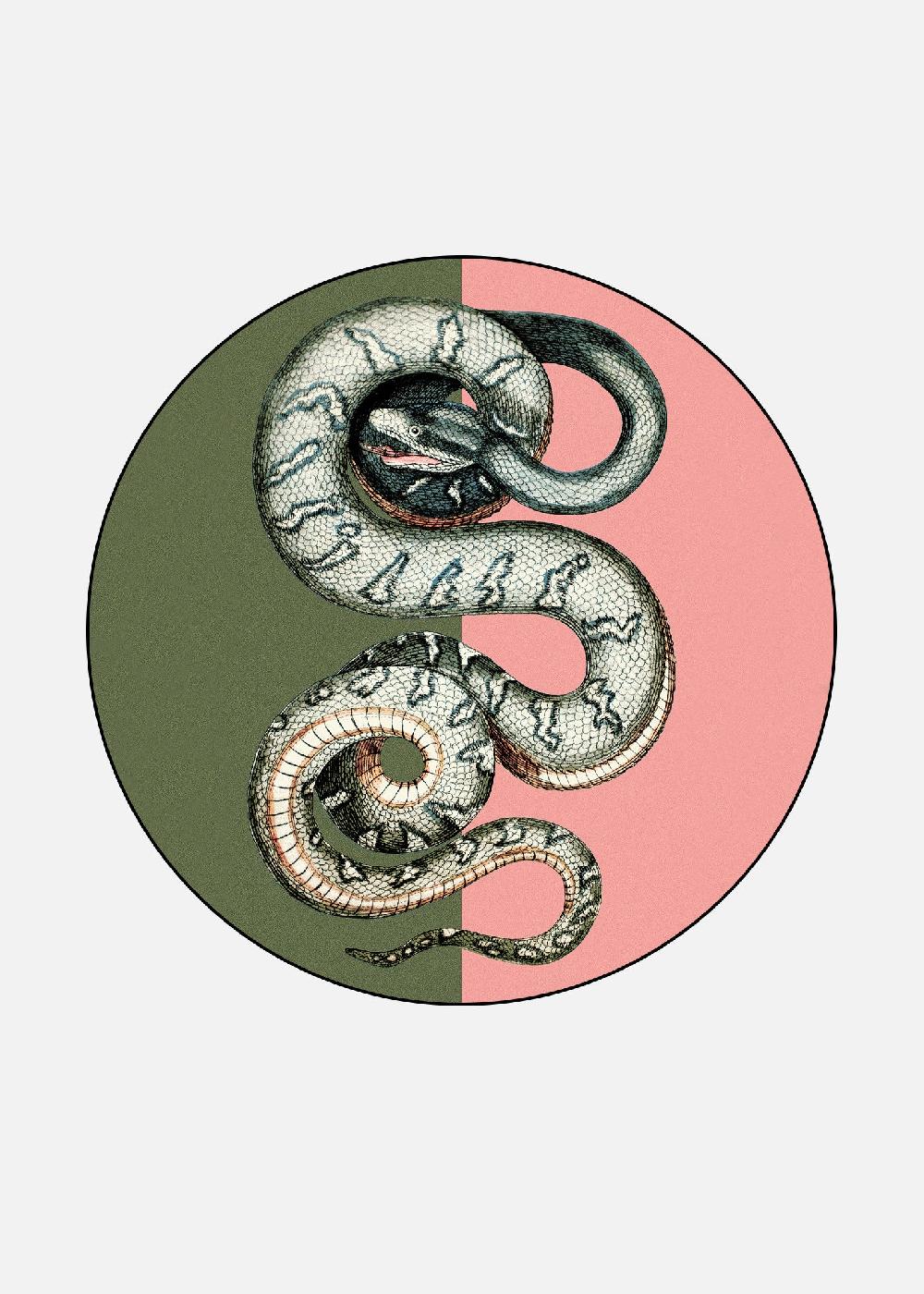 schoenstaub Rug Serpentes 1 Green