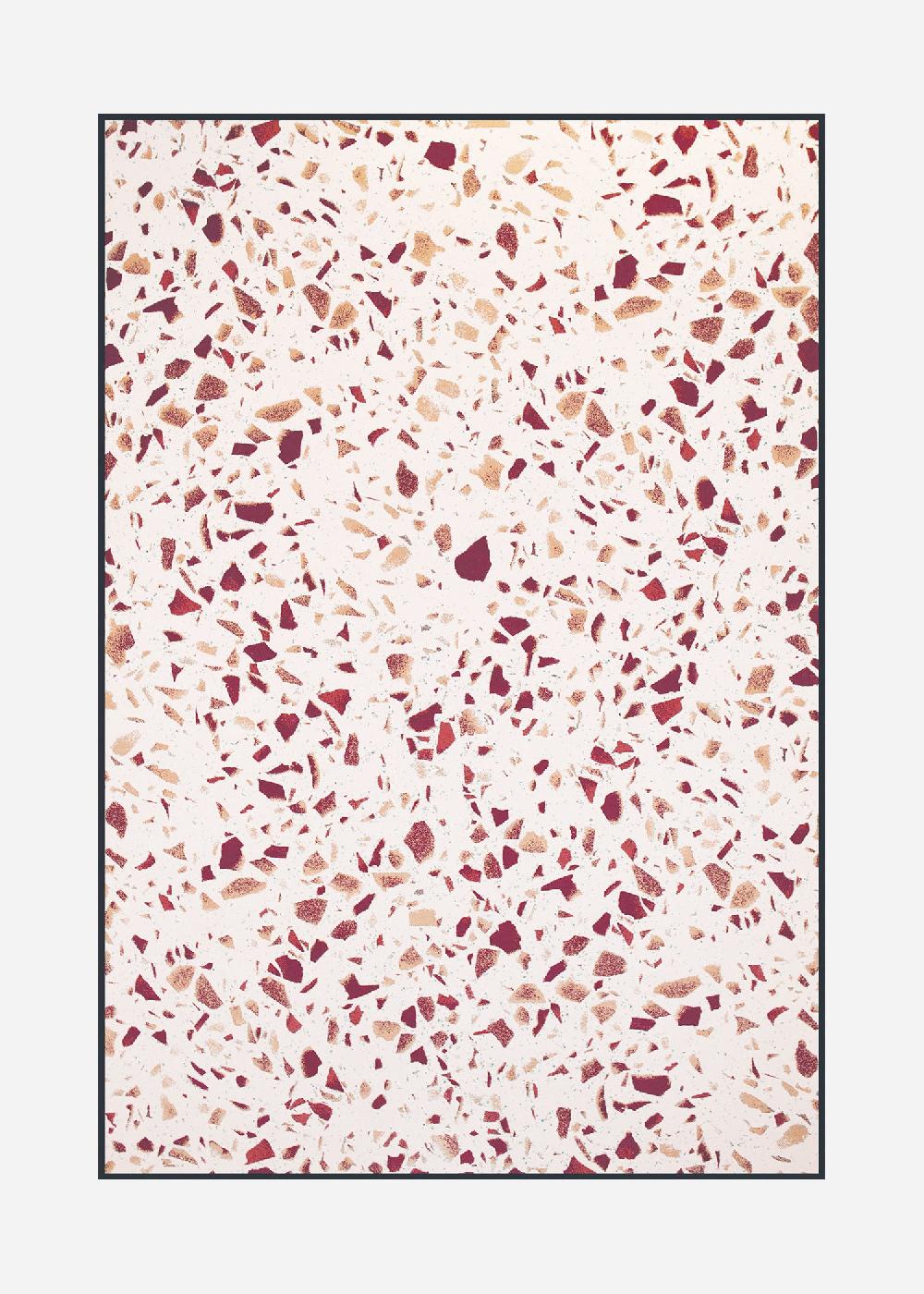 schoenstaub Rug Terrazzo Red Red