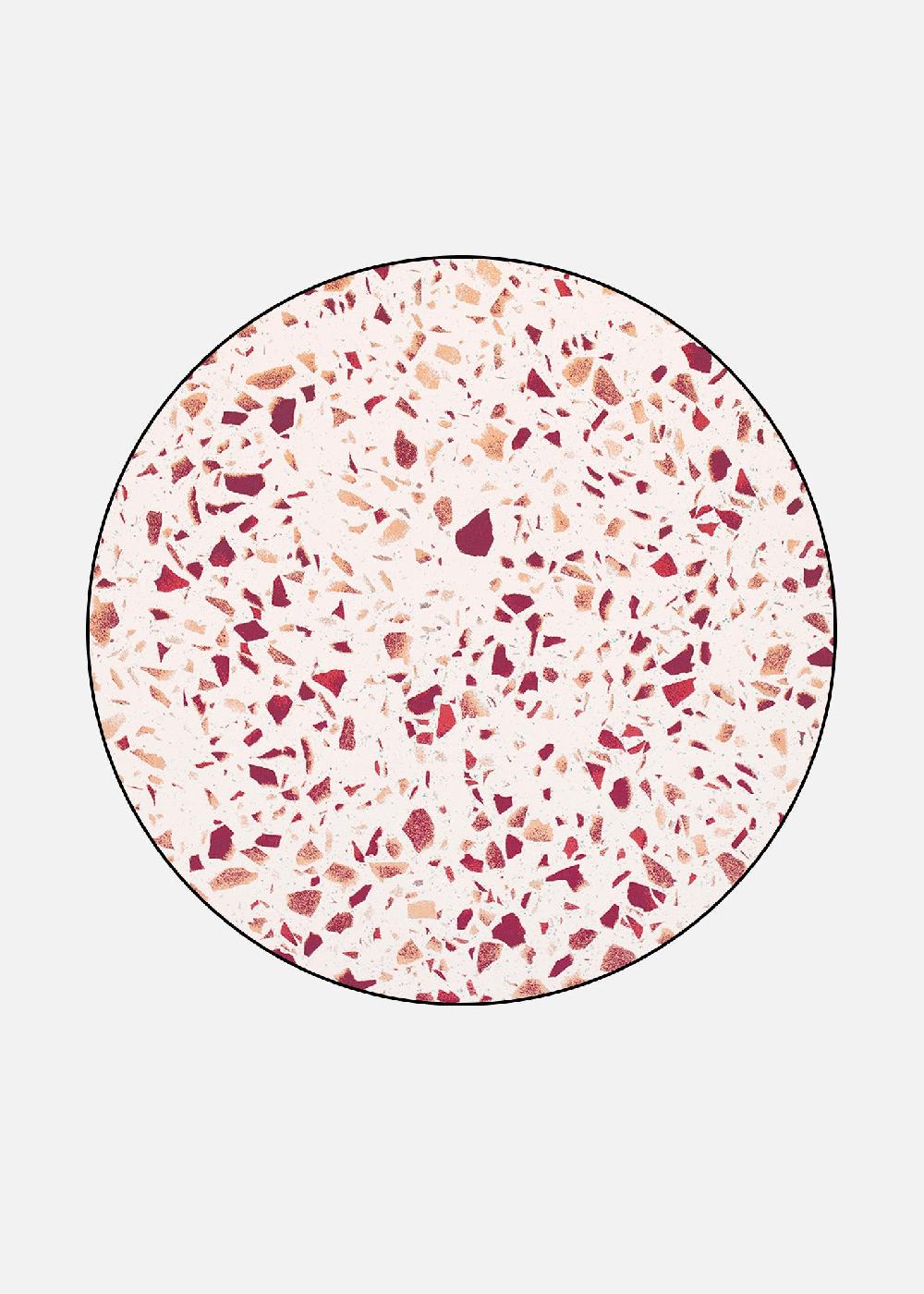 schoenstaub Rug Terrazzo Red Red