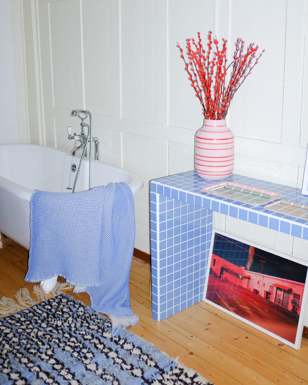 Schoenstaub Seca Towel Blue Large Blue