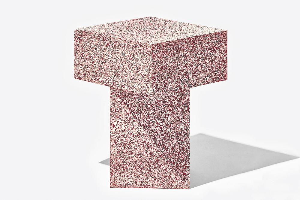 schoenstaub Terrazzo Table Red High Red
