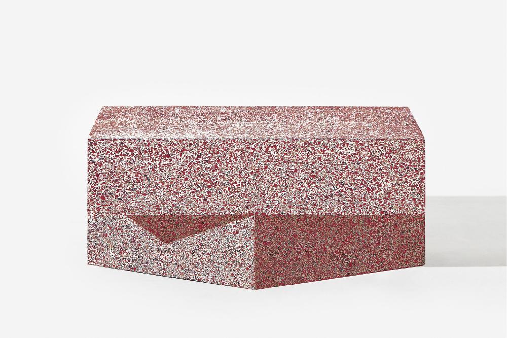 Schoenstaub Terrazzo Table Red Low Red