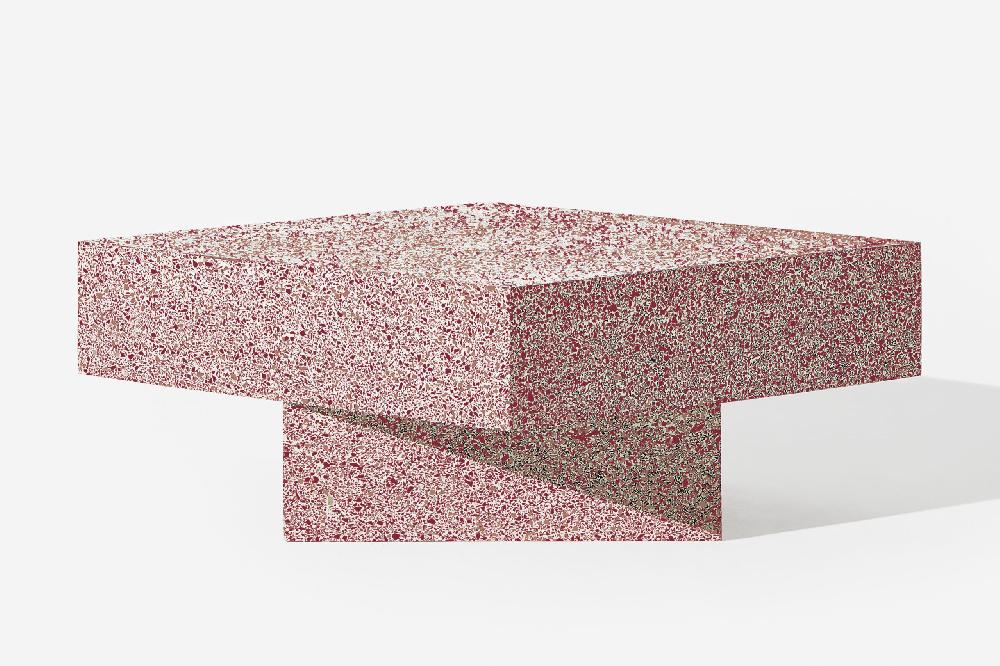 schoenstaub Terrazzo Table Red Low Red