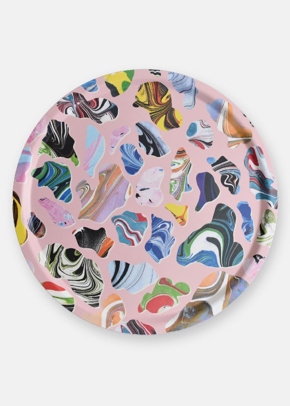 schoenstaub Tray Marble Cosmo Rose