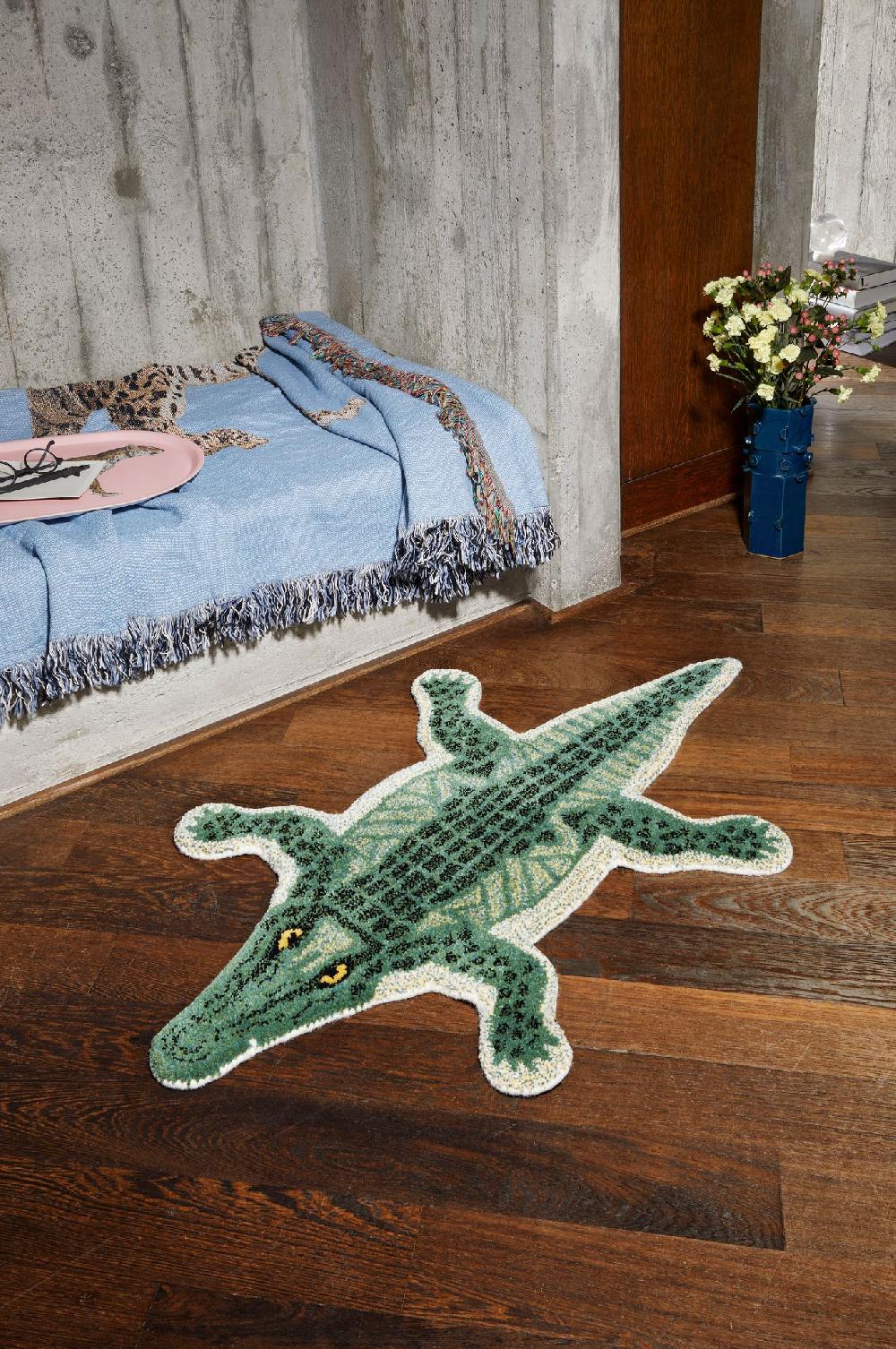 Schoenstaub Tufted Rug Gator Green