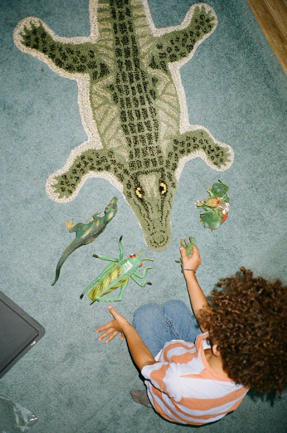 Schoenstaub Tufted Rug Gator Green