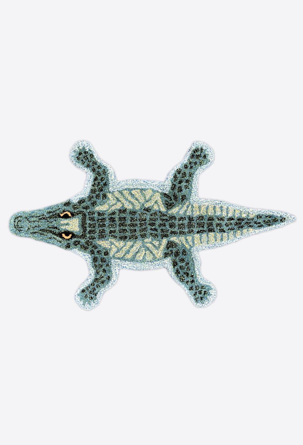 schoenstaub Tufted Rug Gator Green