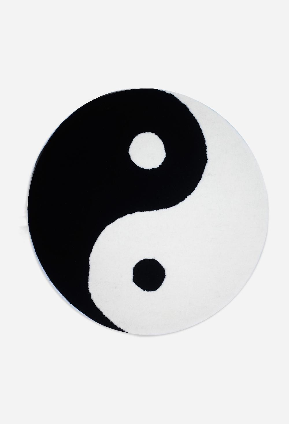 schoenstaub Tufted Rug Yin Yang Black