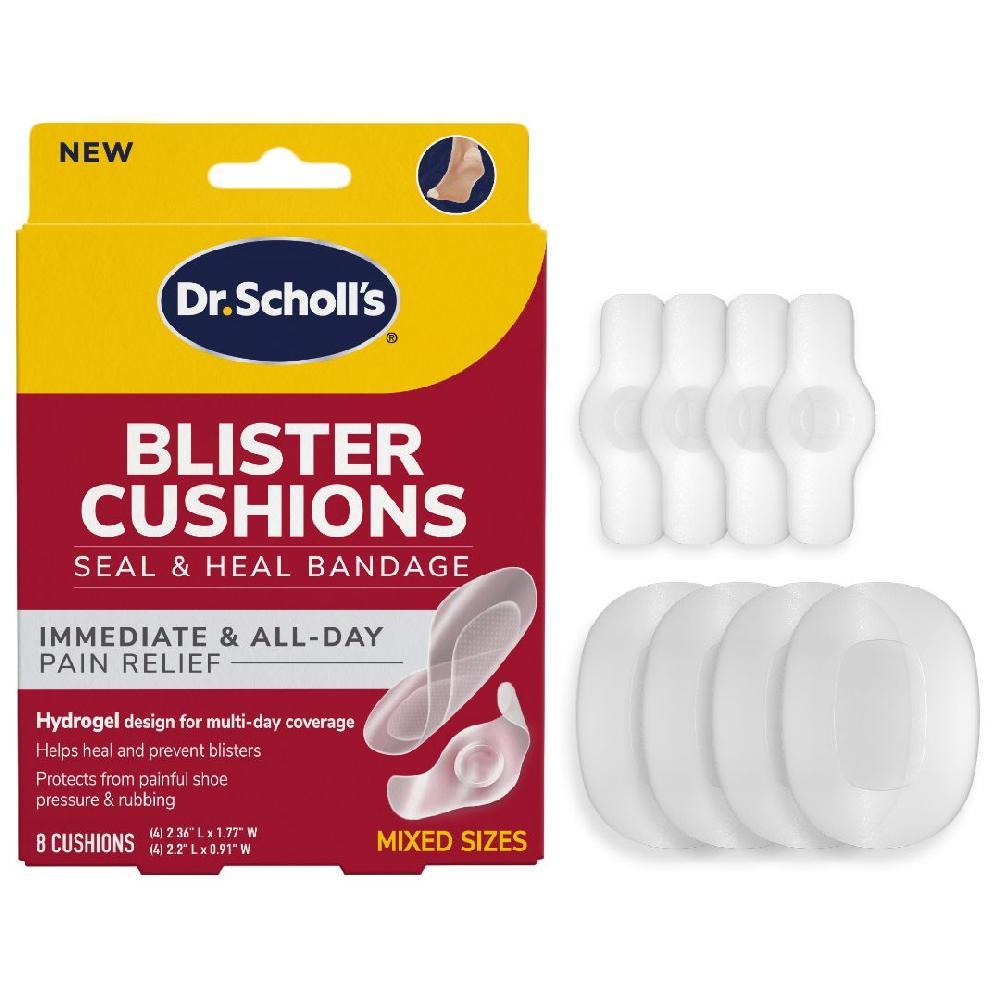 scholl Blister Cushions Seal & Heal Bandage with Hydrogel Technology Mixed Sizes Cushions