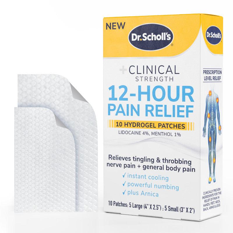 scholl Clinical Strength 12-Hour Pain Relief Hydrogel Patches