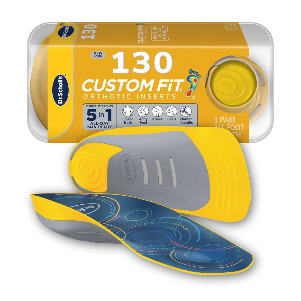 scholl Custom FiT® Pain Relief Orthotic Inserts 3/4 Length CF 110