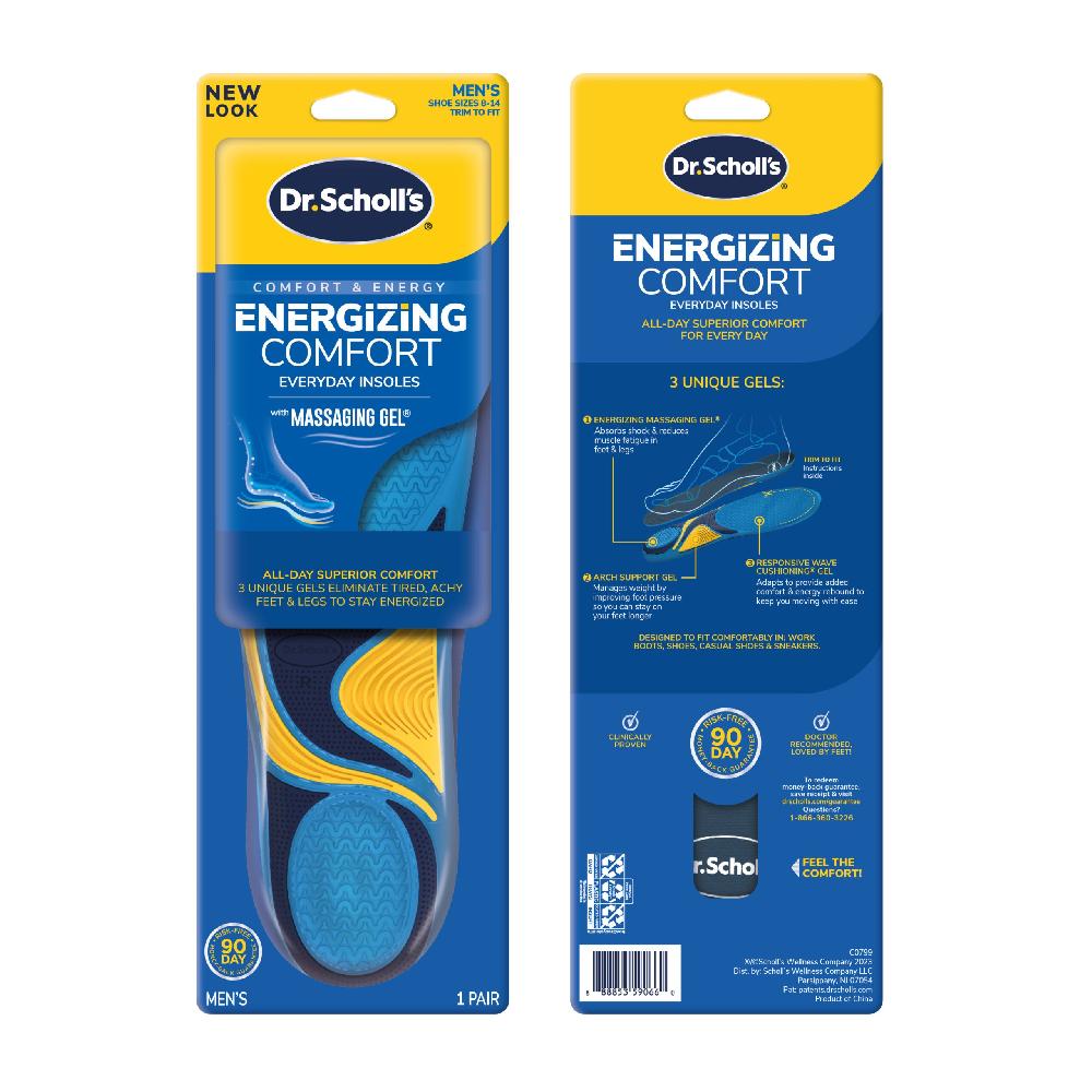 Scholl Energizing Comfort With Massaging® Gel Insoles 14
