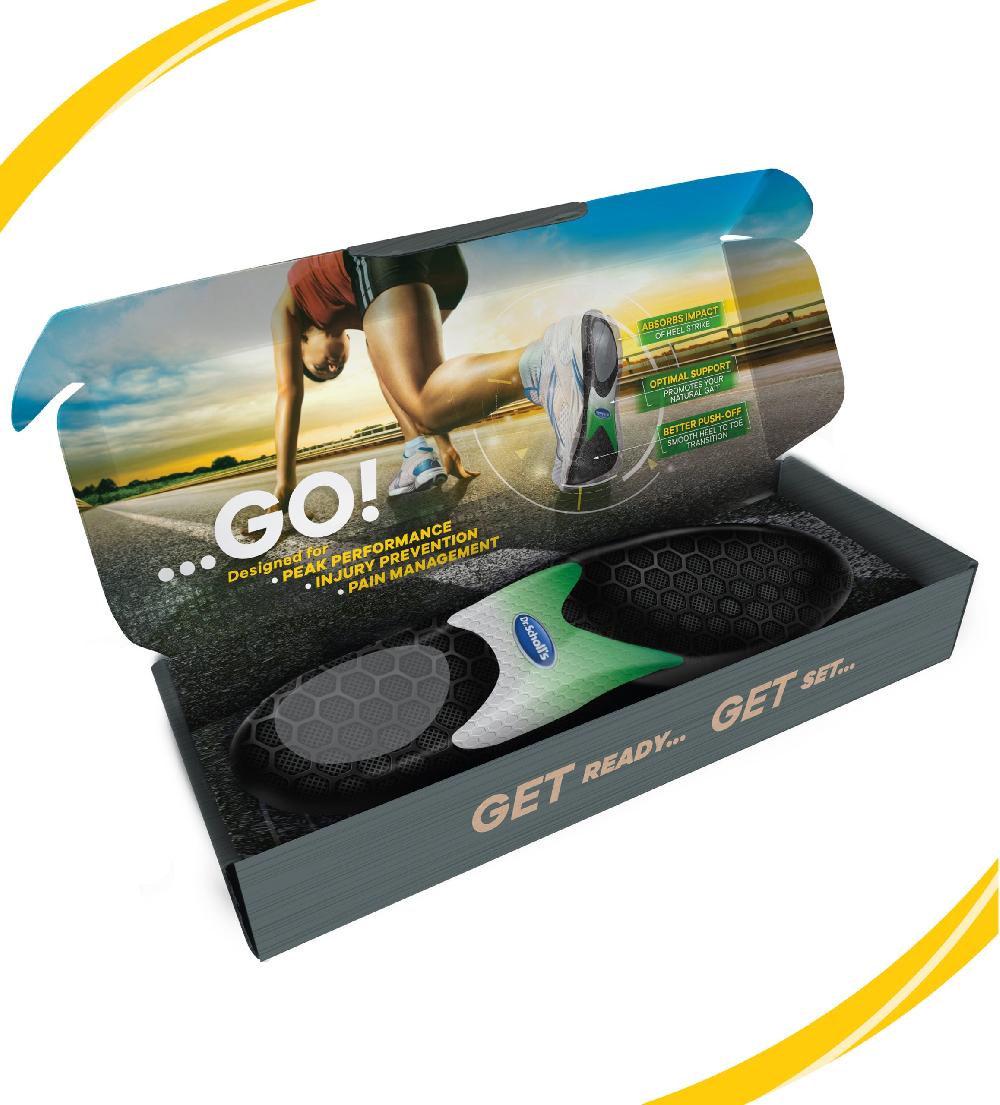 Scholl Performance Sized To Fit Running Insoles Men’s 4.5