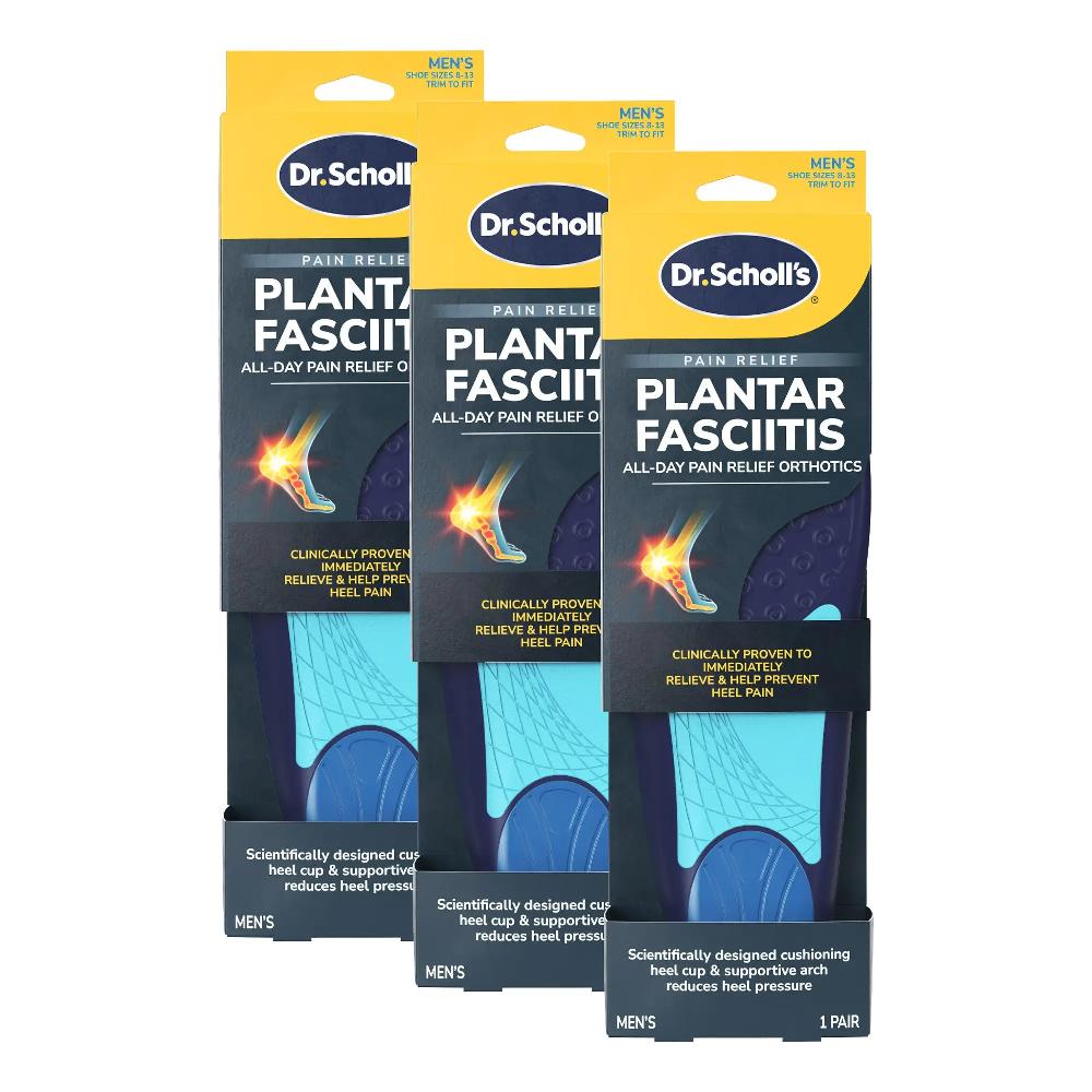 scholl Plantar Fasciitis All-Day Pain Relief Orthotics (3 Pack) 13