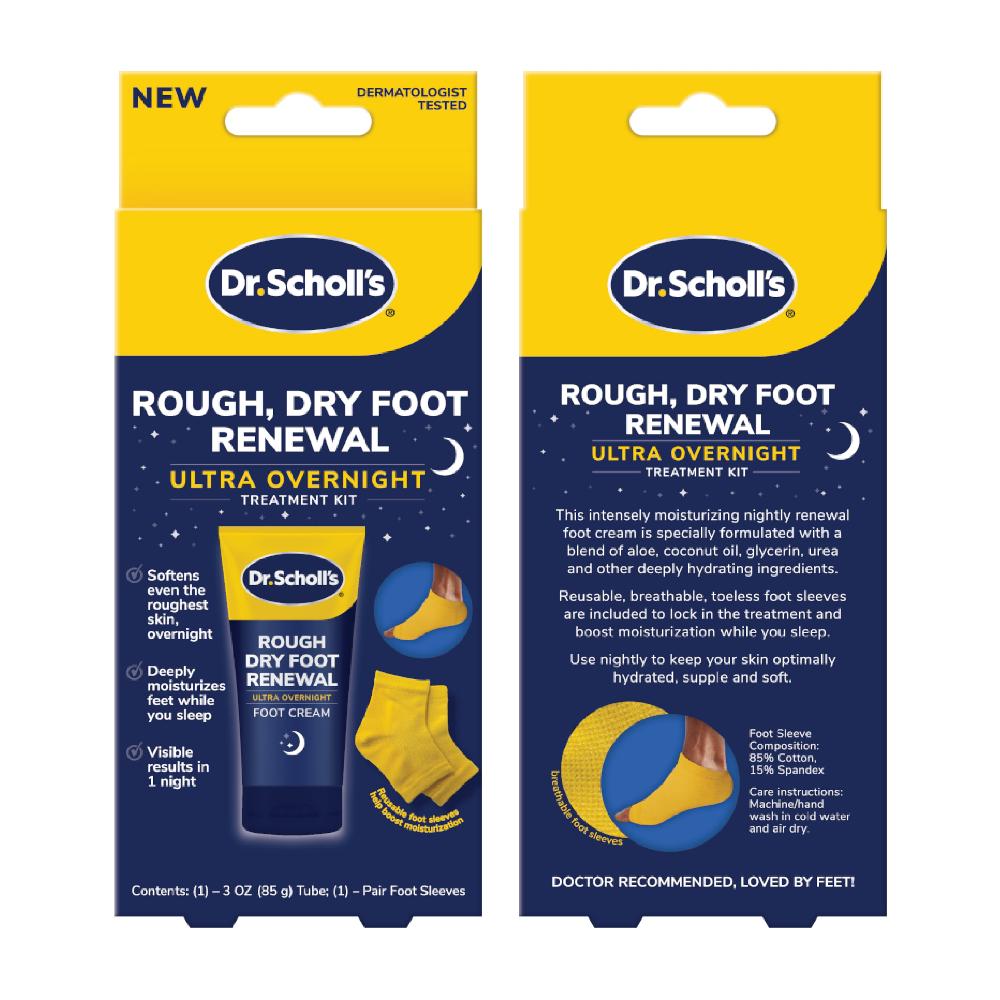 Scholl Rough Dry Foot Renewal Ultra Overnight Treatment Kit