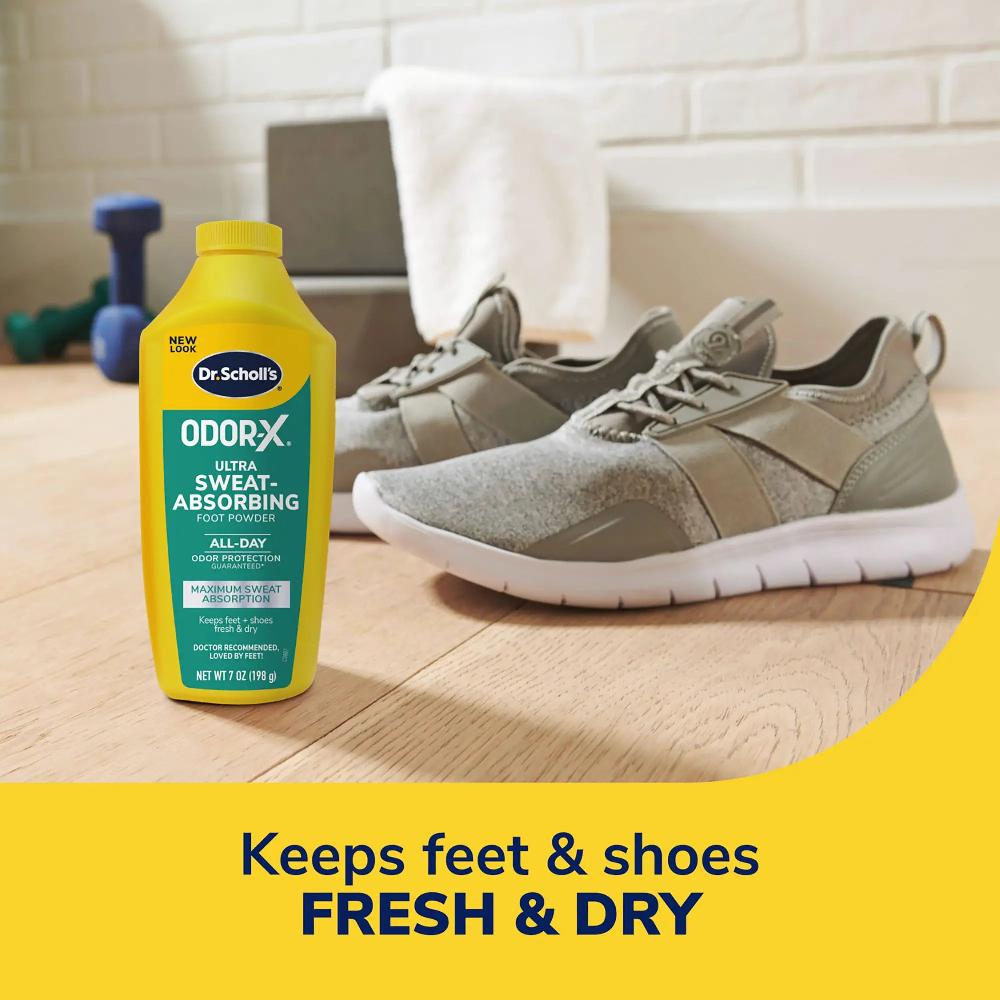 Scholl Odor-X® Ultra Sweat-Absorbing Foot Powder
