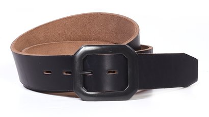 schott nyc Horween Steerhide Belt with Black Buckle