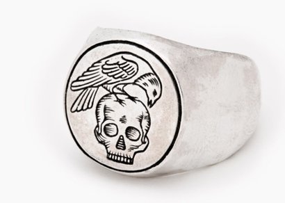 schott nyc All Men Must Die Ring
