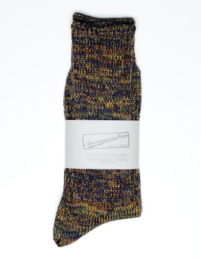schott nyc Anonymous Ism 5 Color Mix Crew Sock