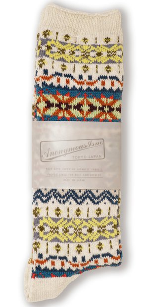 schott nyc Anonymous Ism Fairlsle Crew Sock