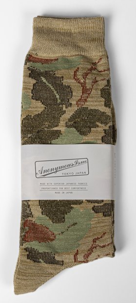 schott nyc Anonymous Ism Men's Camo Crew Socks
