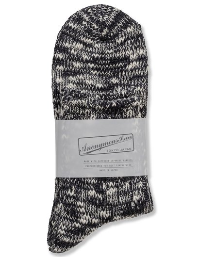 schott nyc Anonymous Ism Slub Crew Sock