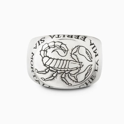 schott nyc Digby & Iona Scorpion Signet Ring