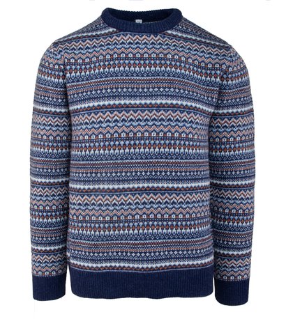 schott nyc Fairisle Crewneck Sweater