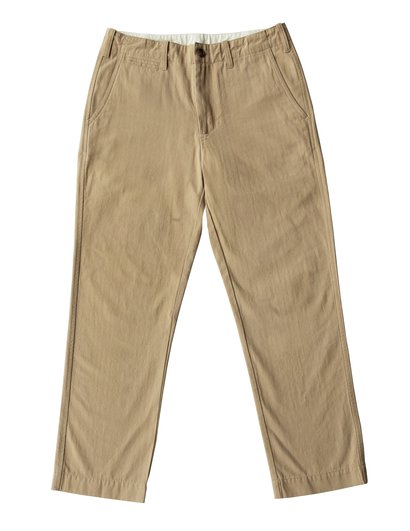 schott nyc Herringbone Military Straight Leg Pants