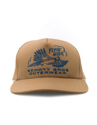 schott nyc Khaki hat with duck embroidery