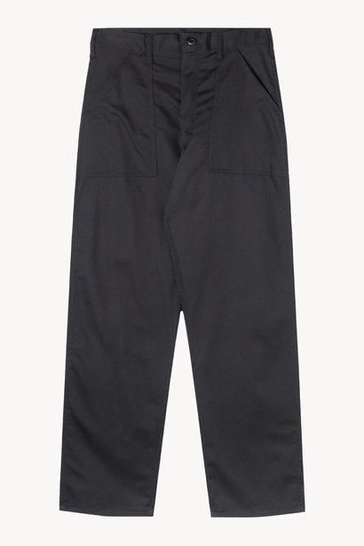 schott nyc Loose Fatigue Black Twill Pants