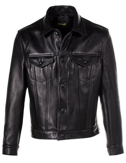schott nyc Naked Cowhide Jean Style Jacket