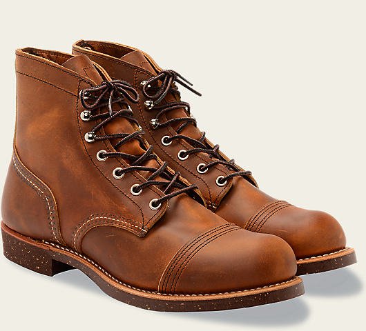 schott nyc Red Wing Men's 6" Iron Ranger Boot