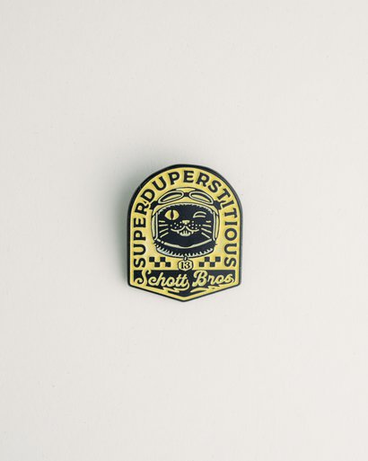 schott nyc Schott Glow In The Dark Cat Pin