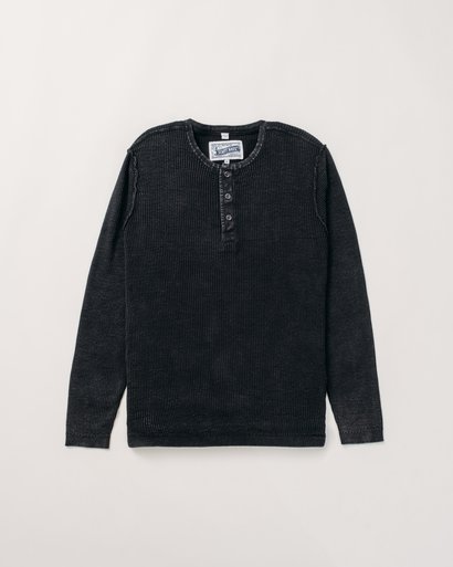 schott nyc Stonewashed Henley Sweater
