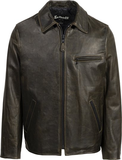 schott nyc Waxy Pullup Cow Jacket