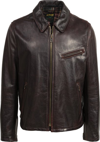 schott nyc WAXY PULLUP COWHIDE JACKET