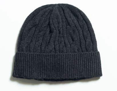 schott nyc Wool Blend Cableknit Cap