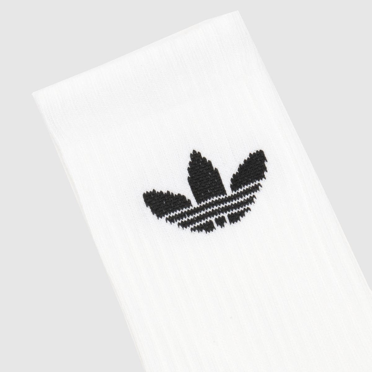 Schuh Adidas Kids Originals Crew Sock 3 Pk In White & Black