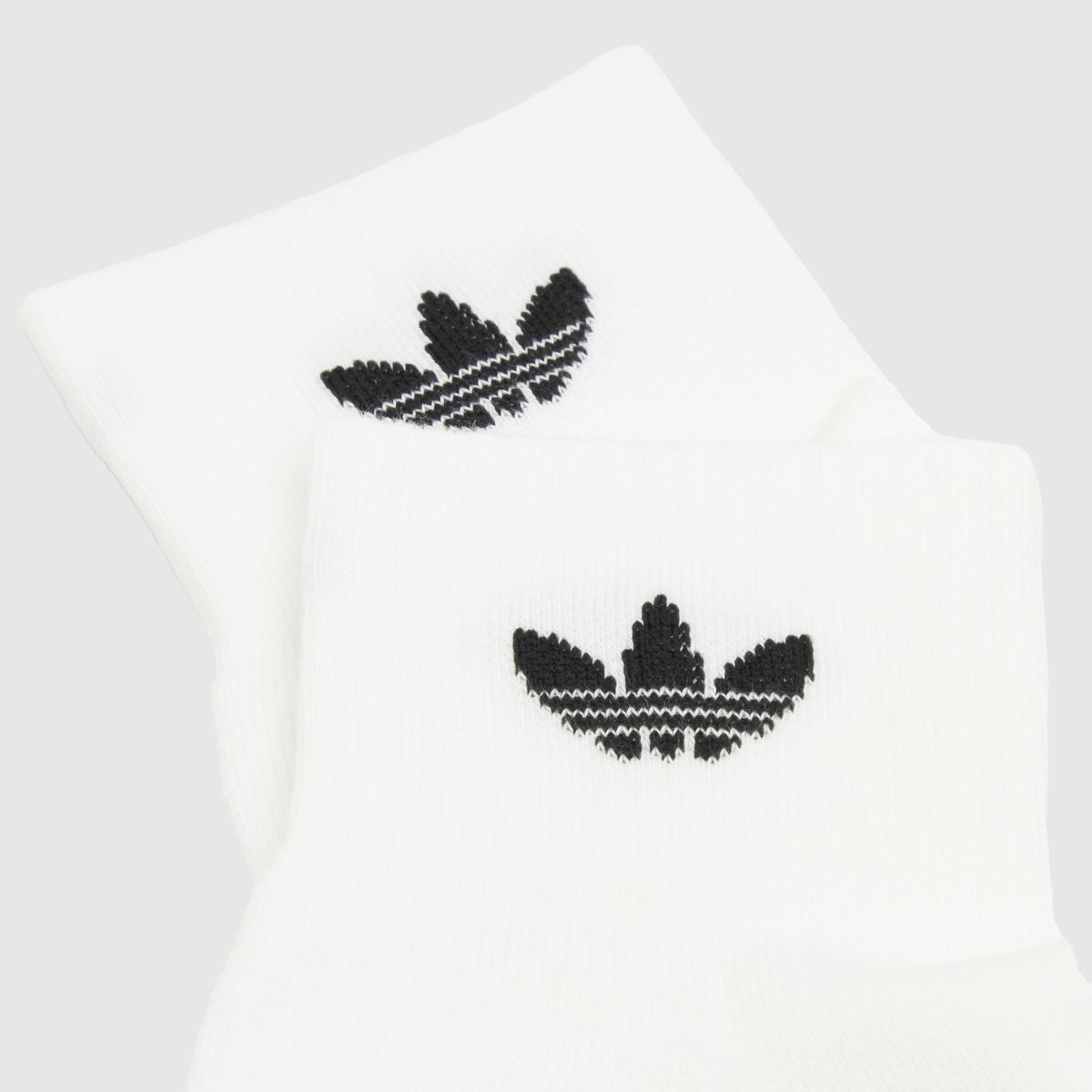 Schuh Adidas Originals Ankle Sock 6 Pack In White & Black