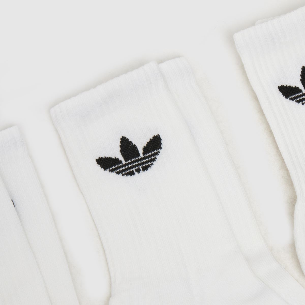 Schuh Adidas Originals Crew Sock 6 Pk In White & Black