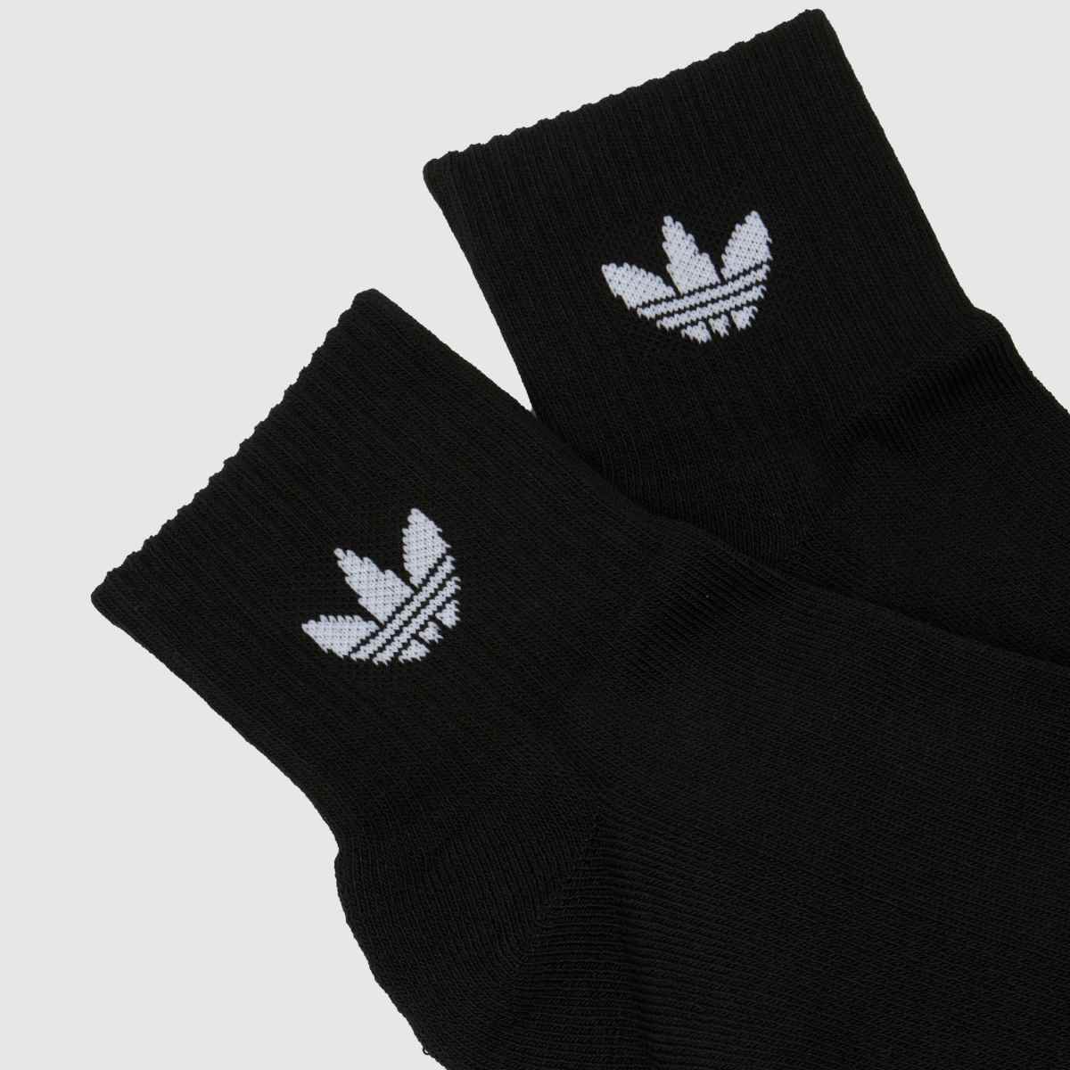 Schuh Adidas Originals Mid Ankle Sock 6 PK In Black