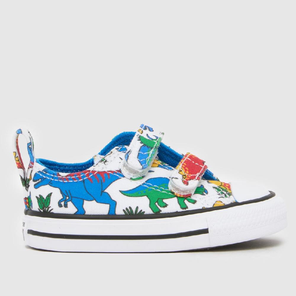 schuh Converse All Star 2V Lo Boys Toddler in White Multi