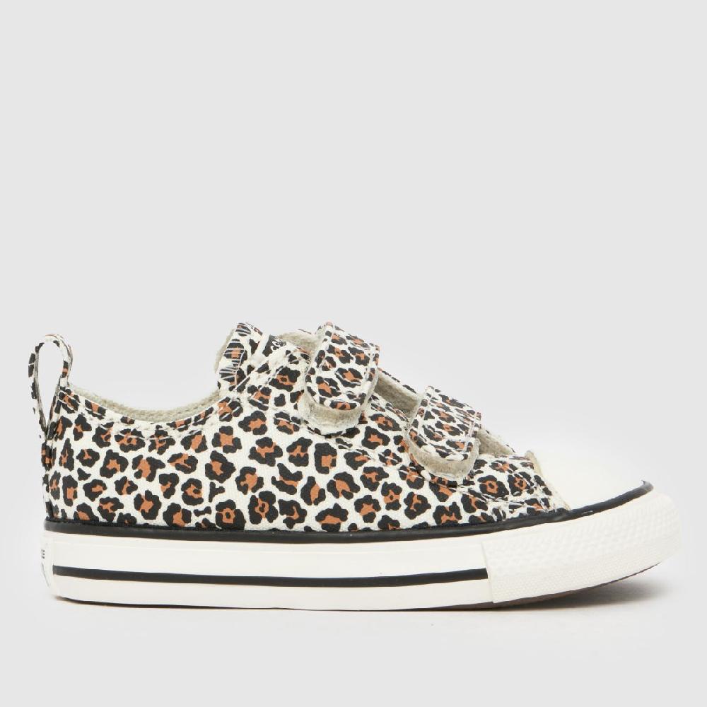 schuh Converse All Star 2V Lo Girls Toddler in Brown Multi