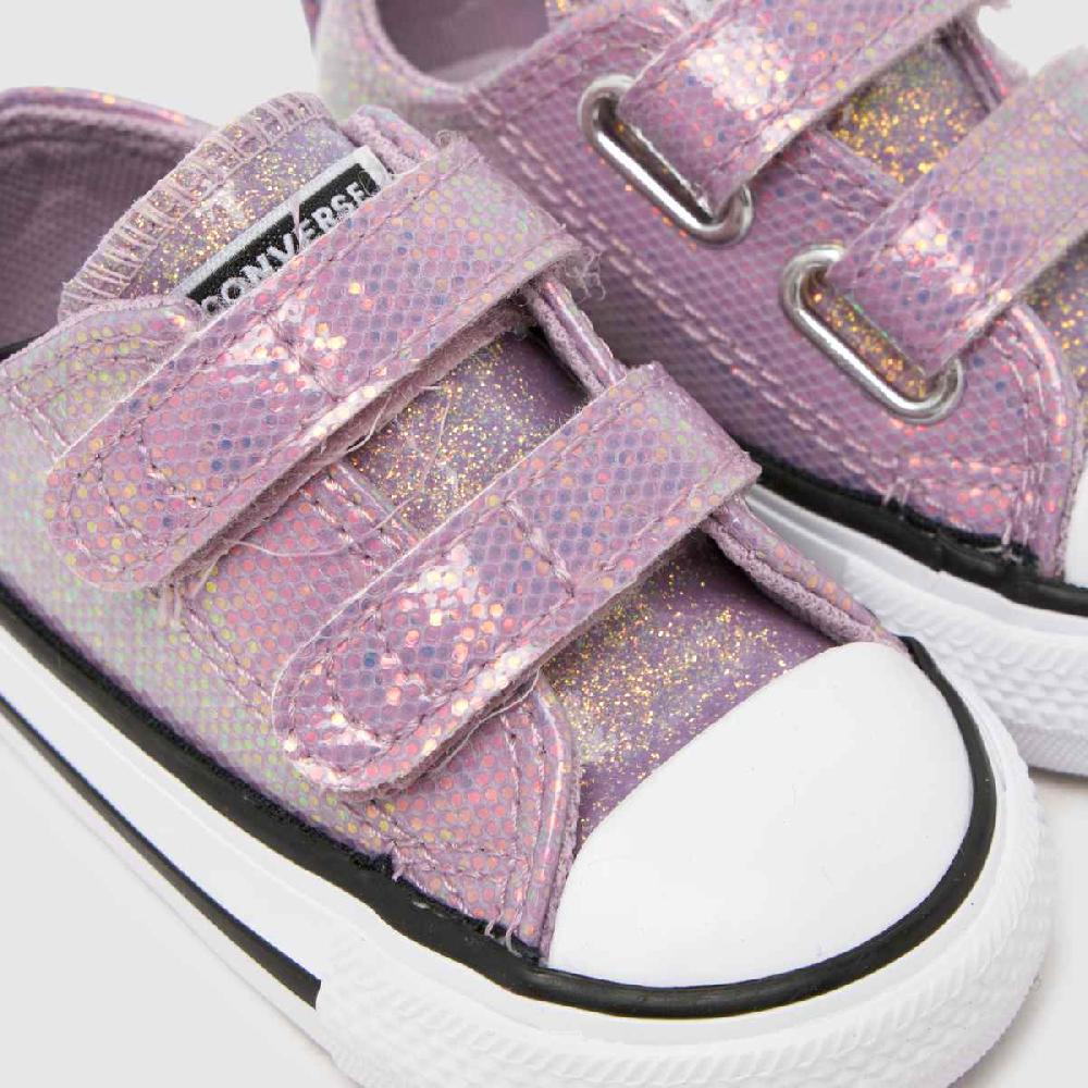 Schuh Converse All Star 2V Lo Glitter Girls Toddler In Lilac