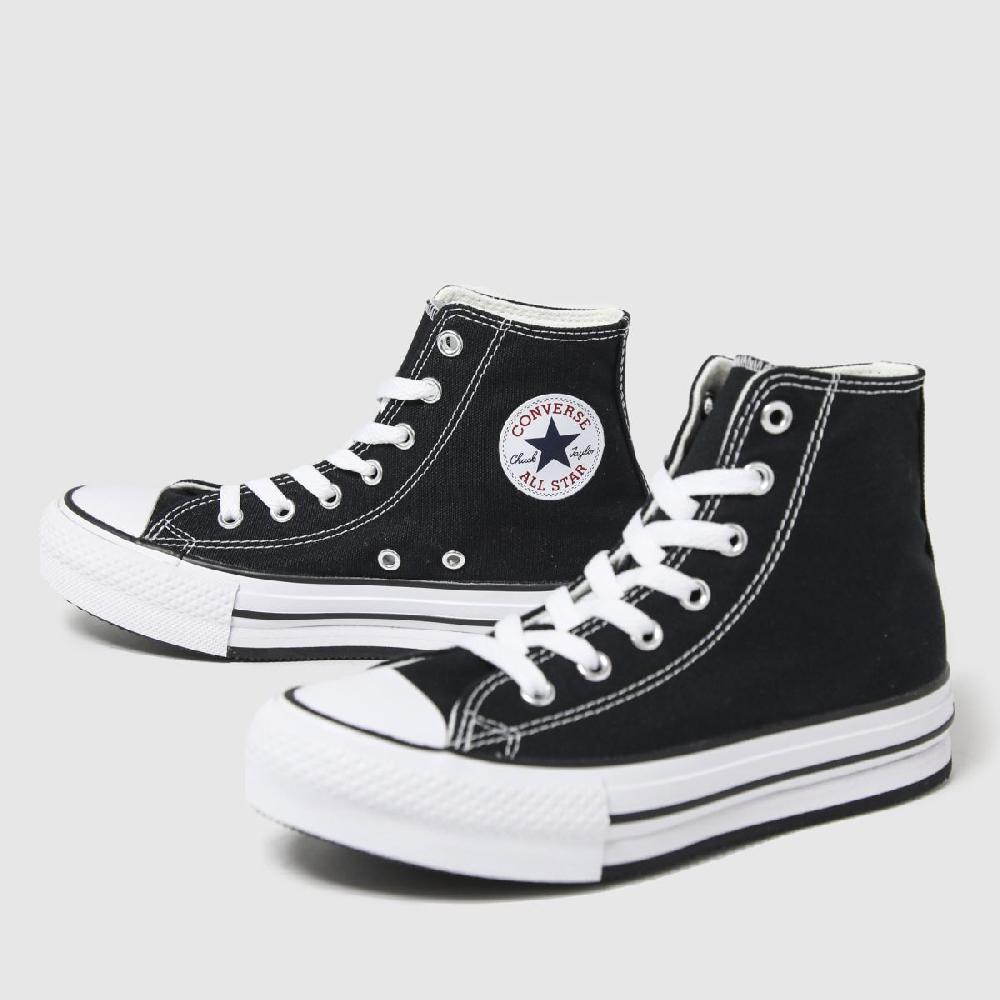 Schuh Converse All Star EVA Lift Hi Girls Junior In Black