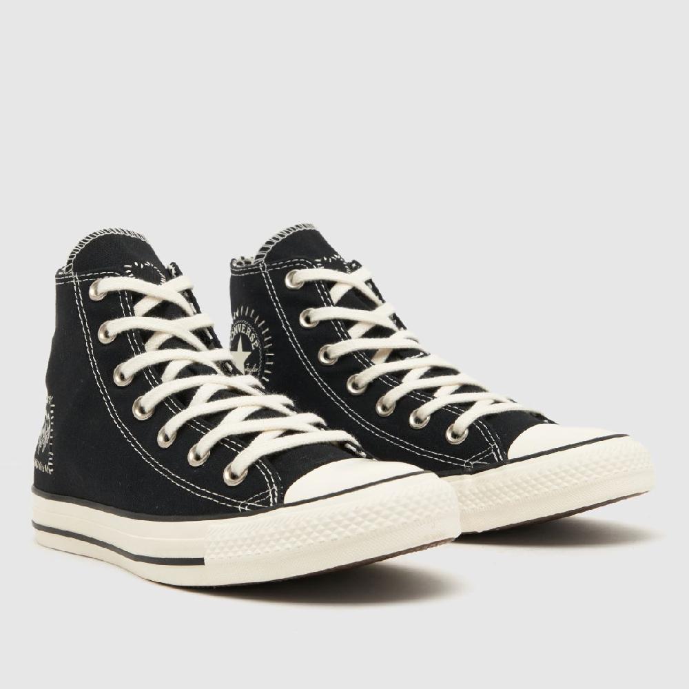 Schuh Converse All Star Hi Bold Scene In White & Black