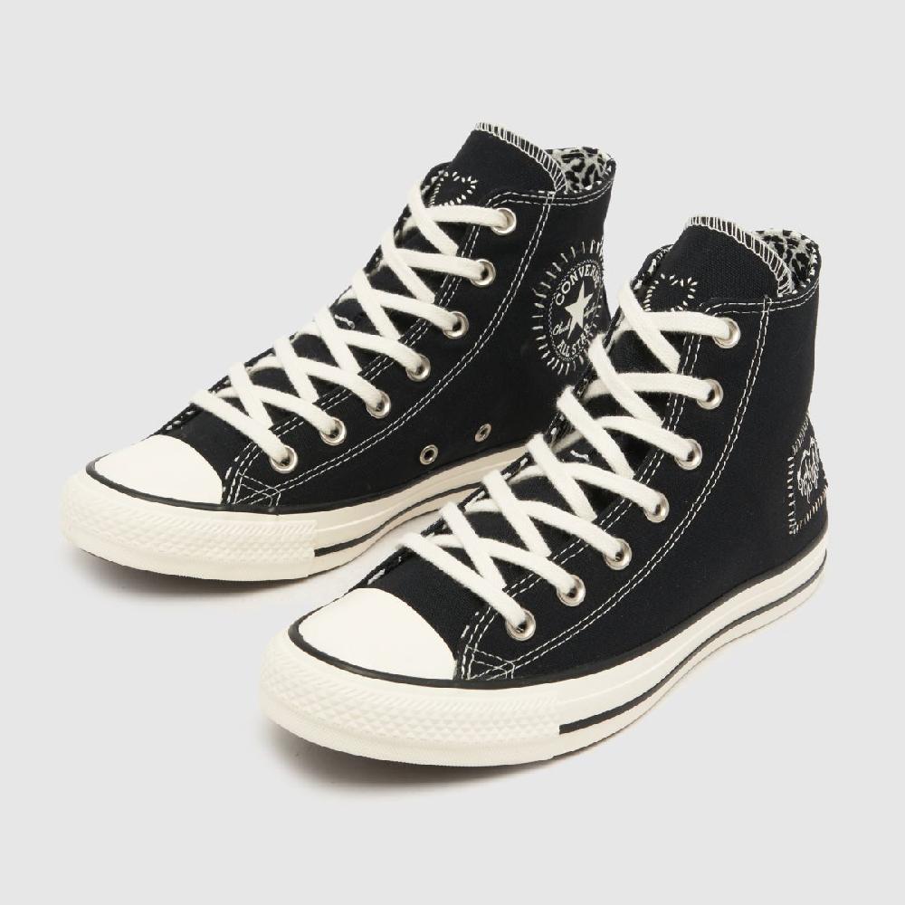 Schuh Converse All Star Hi Bold Scene In White & Black