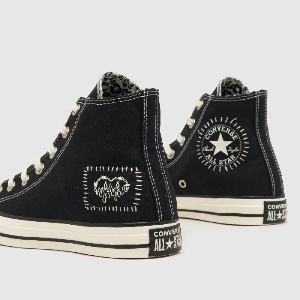 Schuh Converse All Star Hi Bold Scene In White & Black